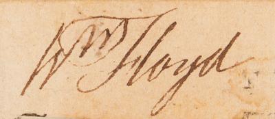 Lot #133 William Floyd Signature - Image 2