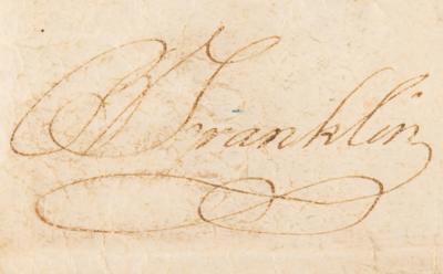 Lot #134 Benjamin Franklin Signed Land Grant as President of Pennsylvania's Supreme Executive Council (1787) - Image 3