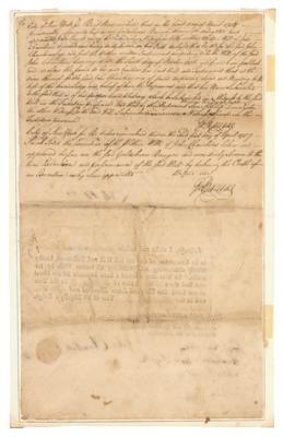 Lot #277 Philip Livingston Document Signed - Image 2