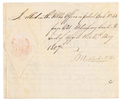 Lot #282 Thomas McKean Document Signed - Image 2