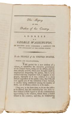 Lot #125 George Washington: ‘Greatness the Result of Goodness. A Sermon, Occasioned by the Death of George Washington’ Pamphlet by Samuel West - Image 3