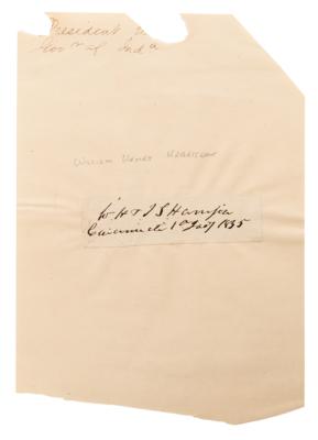 Lot #9 William Henry Harrison Signature - Image 2