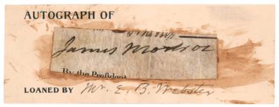 Lot #100 James Monroe Signature as President - Image 1