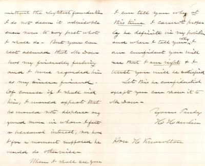 Lot #246 Hannibal Hamlin Autograph Letter Signed - Image 2