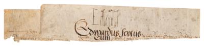 Lot #165 Exceedingly rare autograph of Edward VI, the 'Boy King' who died at age 15 - Image 2