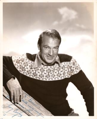 Lot #773 Gary Cooper Signed Photograph - Image 1