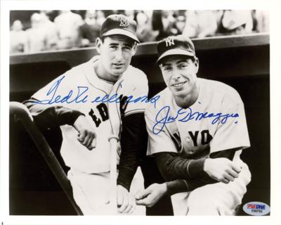 Lot #933 Ted Williams and Joe DiMaggio Signed Photograph - Image 1