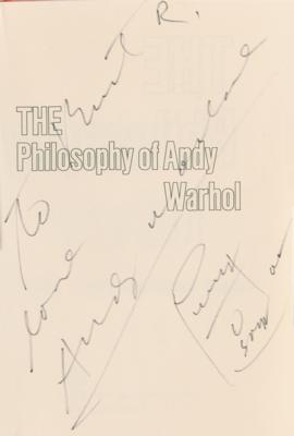 Lot #488 Andy Warhol Signed Book with Sketch of Campbell's Soup Can - Image 2