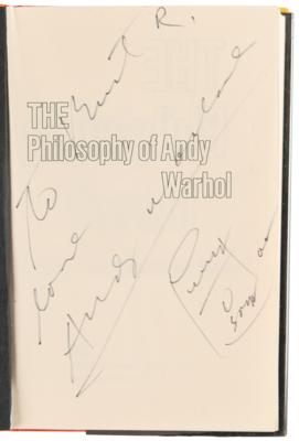 Lot #488 Andy Warhol Signed Book with Sketch of Campbell's Soup Can - Image 4