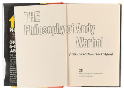 Lot #488 Andy Warhol Signed Book with Sketch of Campbell's Soup Can - Image 5