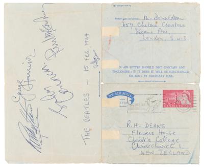 Lot #547 Beatles Signatures - Signed at 1964 Ed Sullivan Show Rehearsals - Image 2