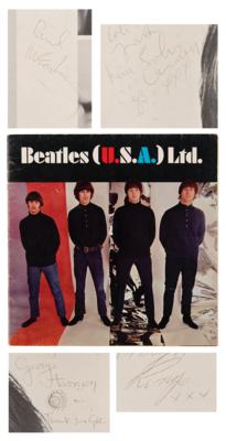 Lot #548 Beatles Signed Program for a 1966