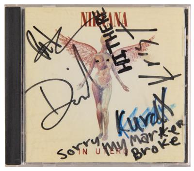 Lot #555 Nirvana Signed CD - In Utero
