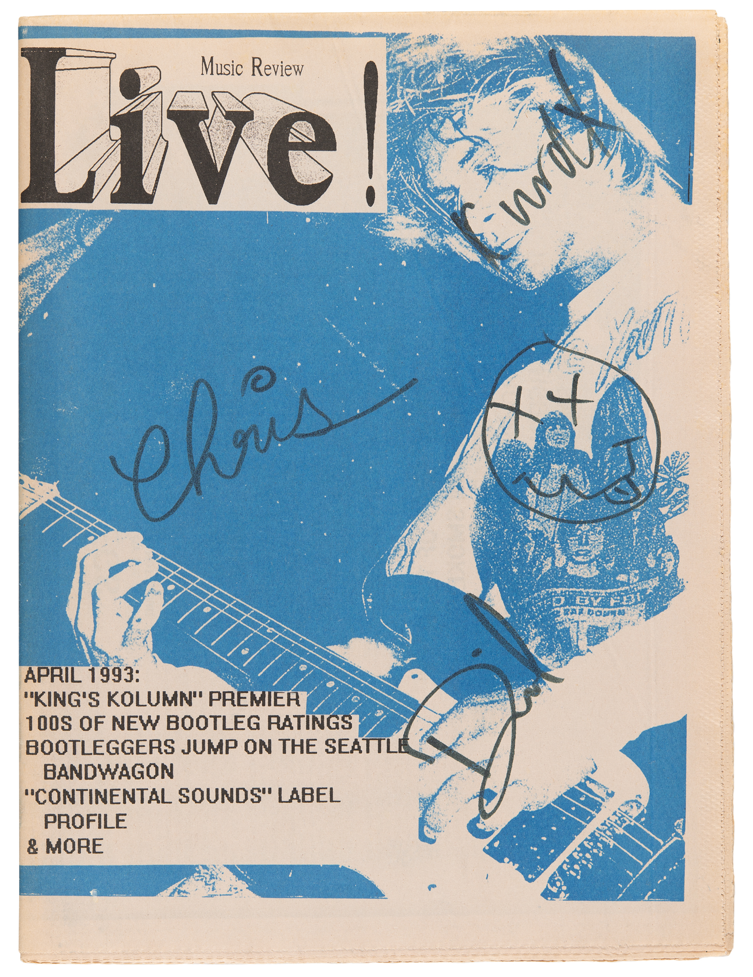Lot #556 Nirvana Signed Live! Music Review