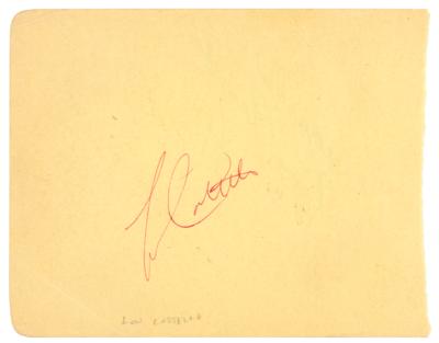 Lot #776 Lou Costello Signature - Image 1