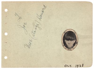 Lot #878 Three Stooges: Moe Howard Signature - Image 1