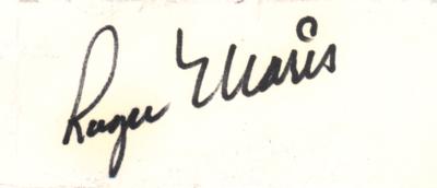 Lot #915 Roger Maris Signature