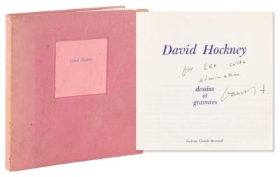 Lot #497 David Hockney Signed Exhibition Catalog