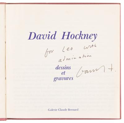 Lot #497 David Hockney Signed Exhibition Catalog - Image 4