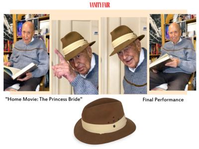 Lot #936 Carl Reiner's Screen-Worn Hat from His Last Performance, a Reading of The Princess Bride - Image 2