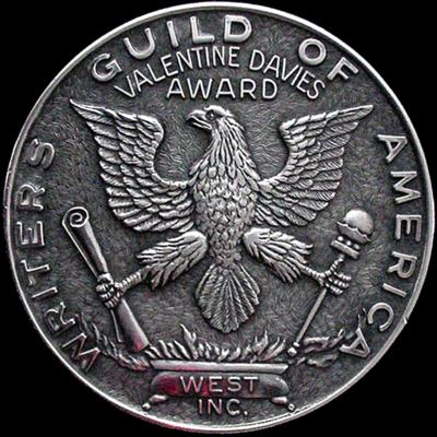 Lot #937 Philip Dunne's Writers Guild of America Valentine Davies Award - Image 2