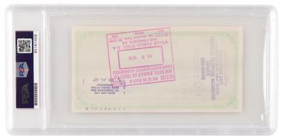 Lot #4003 Steve Jobs Signed 1976 Apple Computer Check - PSA MINT 9 - Image 2