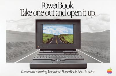 Lot #4107 Apple Computer Vintage 'Macintosh PowerBook' Poster - Image 1