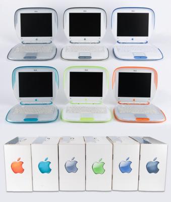 Lot #4077 Apple iBook G3 Laptops (6) in All Colors