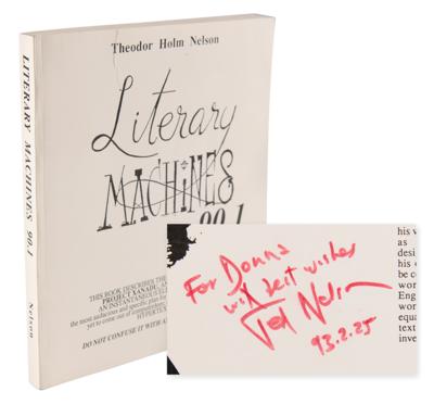 Lot #4247 Ted Nelson Signed Book: Literary