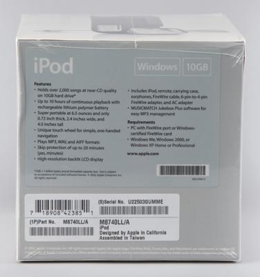 Lot #4219 Apple iPod (2nd Generation, Sealed - Windows 10GB) - Image 4