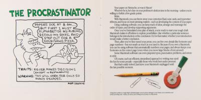 Lot #4154 Matt Groening (3) Rare Macintosh Promotional Items - Booklet, Poster, T-Shirt - Image 4