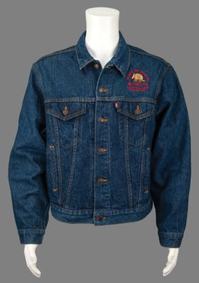 Lot #4157 Apple Denim Jacket for the 1990 NWOPS Conference - 'Arm’d for Success' - Image 1