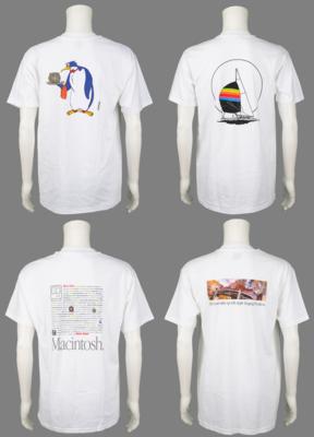 Lot #4158 Apple (4) Employee and Catalog T-shirts - Image 2