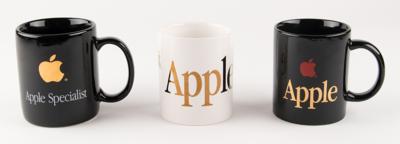 Lot #4191 Apple Computer (3) Coffee Mugs (Gold Accents) - Image 1