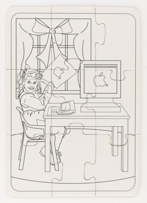 Lot #4156 Apple Computer (2) Coloring Kits with Crayons and Puzzle - Image 6