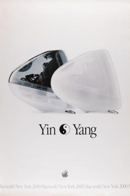 Lot #4193 Apple 'Yin-Yang' 2000 New York Macworld Expo Poster - Image 1