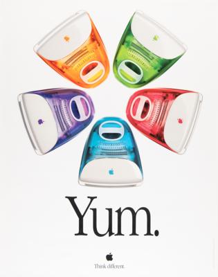 Lot #4175 Apple iMac G3 'Yum' Poster - Image 1