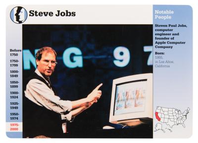 Lot #4015 Steve Jobs 1998 Grolier Inc. 'Notable
