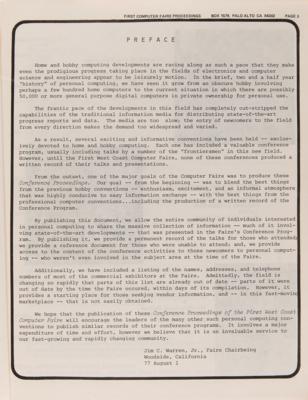 Lot #4253 West Coast Computer Faire (1977) 'Conference Proceedings' Reference Book - The Debut of the Apple II - Image 3