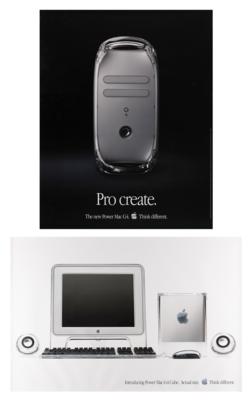 Lot #4196 Apple Power Mac G4 and G4 Cube (2) Posters - Image 1