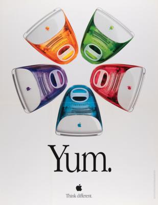 Lot #4185 Apple iMac G3 'Yum' Poster with Pin - Image 2