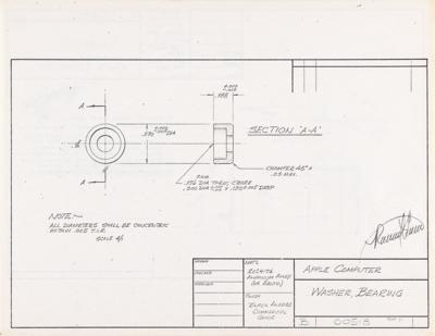 Lot #4026 Ron Wayne's Collection of (12) Apple II Cabinet Design Blueprints - Image 12