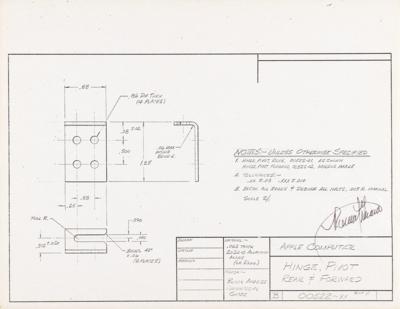 Lot #4026 Ron Wayne's Collection of (12) Apple II Cabinet Design Blueprints - Image 15