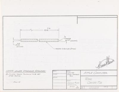 Lot #4026 Ron Wayne's Collection of (12) Apple II Cabinet Design Blueprints - Image 9