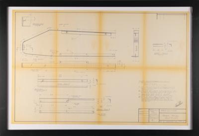 Lot #4028 Ron Wayne's Set of (5) Apple II Cabinet Design Blueprints - Image 5