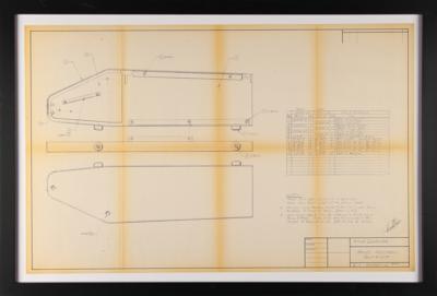 Lot #4028 Ron Wayne's Set of (5) Apple II Cabinet Design Blueprints - Image 7