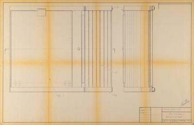 Lot #4028 Ron Wayne's Set of (5) Apple II Cabinet Design Blueprints - Image 8