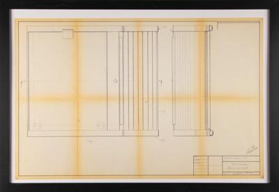 Lot #4028 Ron Wayne's Set of (5) Apple II Cabinet Design Blueprints - Image 9