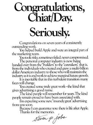 Lot #4085 Apple Computer Wall Street Journal Parody Advertisement - "Fuck you, Chiat/Day. Seriously." - Image 4