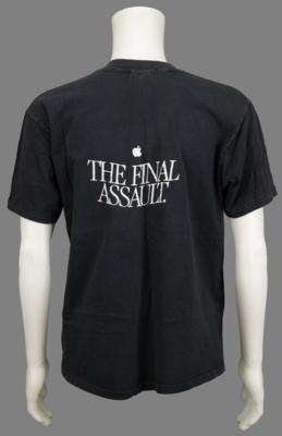 Lot #4130 Apple Computer 'Creative Services' Skull with Wings T-Shirt - "The Final Assault" - Image 2